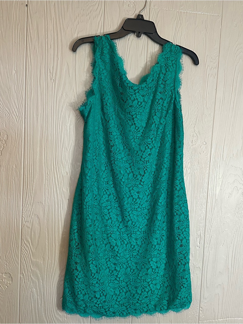 Club L Green Lace Cowl‎ Neck Sleeveless Mini Dress Zip Closure Plus 2XL